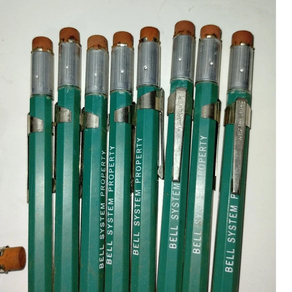 Bell System Set of‎ 8 Mechanical Pencil Lot Vintage Drafting Tool Collectible